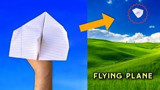 easy best paper airplane, flying paper plane, powerful paper airplane,  flying plane that look cool