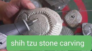 How to carve Shih tzu | stone carving