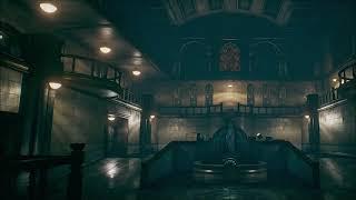 Resident Evil 2 RPD Main Hall Theme Extended with rain and storm for relaxing and sleeping