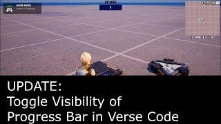 Update: Toggle Visibility of the Progress Bar in Verse Code (Please see update link in Description)