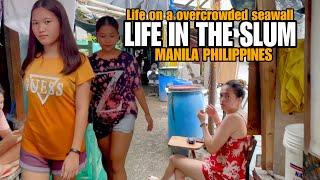 PORT AREA NEIGHBORHOOD| LIFE IN THE SLUM-Manila Philippines [4k] walking tour