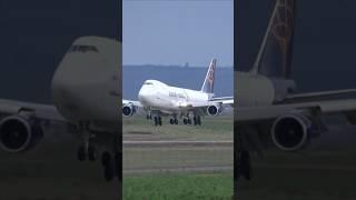 Atlas Air Boeing 747 Landing at Stuttgart Airport #holidayswithyoutube