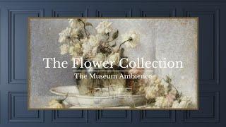 Vintage Flower Painting • Vintage Art for TV • 3 hours of painting • Romantic Ambience