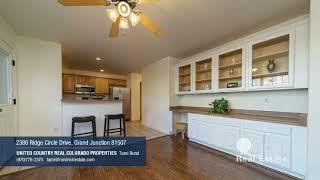 SOLD!  Grand Junction, CO Redlands Home for Sale - 2386 Ridge Circle Drive, Grand Junction CO 81507