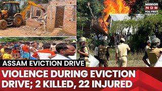 Assam Eviction Drive Turns Fatal | Two Dead In Alleged Police Firing In Sonapur, Several Injured