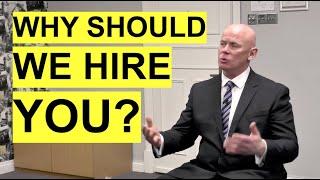 WHY SHOULD WE HIRE YOU? (The BEST Example ANSWER to this Tough INTERVIEW QUESTION!)