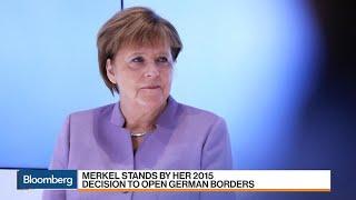 Merkel Stands by Her Decision to Open German Borders