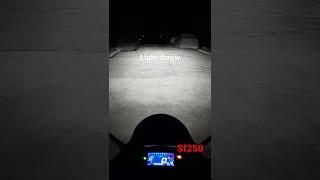 Gixxer Sf250 headlight throw | low beam&high beam