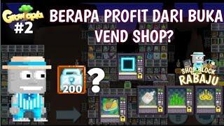 Berapa Profit Buka World Vend Shop 1 WEEK? Di Growtopia|Profit Growtopia 2025 #2