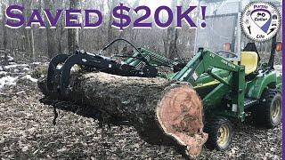 #137 How This Grapple Saved Me over $20,000. John Deere 2210