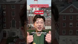 If Harvard was honest #harvard #ivyleague #college #collegeadmissions