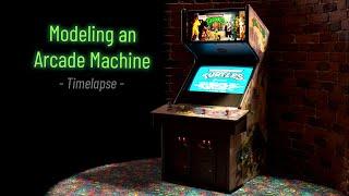 Modeling and Texturing an Arcade Machine - ZBrush Modeling, Substance Texturing, Marmoset Rendering!