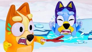 Bluey’s Winter Safety Rules ️ Safety Lesson For Kids | Pretend Play with Bluey Toys