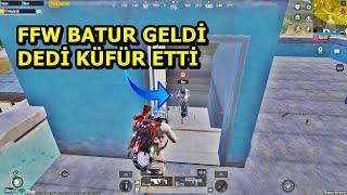 FFW BATUR GELDİ DEDİ KÜFÜR ETTİ ! BATUR GAME SOLO VS SQUAD PUBG MOBİLE