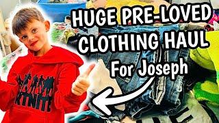 ** HUGE PRE LOVED CLOTHING HAUL for Joseph ** | BIG clothing exchange, fold & sort