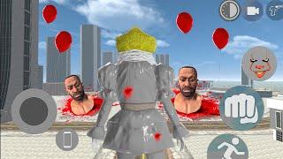 AVANGERS VS GIANT PENNYWISE FIGHT | AVANGERS MODE INDIAN BIKES DRIVING 3D GAME |