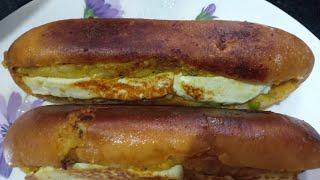 Veg Hot dog recipe for breakfast or as a snack