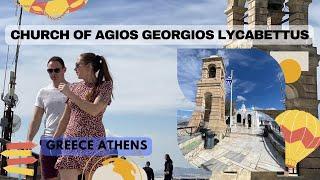 Greece Athens Church of Saint George on Lycabettus walking tour 4k