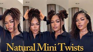 Fluffy Human Hair Mini Twists | Detailed Step By Step Tutorial