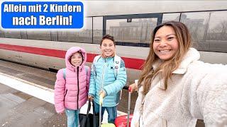 Ab jetzt getrennt  Allein mit @Clarielle  und @JohannLoop  nach Berlin! Zug reisen mit Kindern