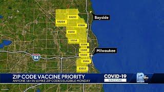 10 Milwaukee ZIP codes eligible for vaccines Monday