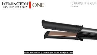 Remington One - Placă de îndreptat & Ondulator Straight & Curl S6077