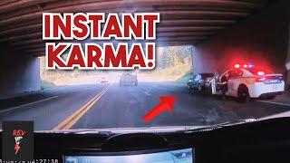 INSTANT KARMA BEST | Drivers busted by cops for speeding, brake checks, Bad driving| Instantjustice!