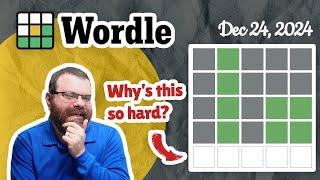 A strangely difficult word! | Wordle #1284 (Dec 24, 2024)