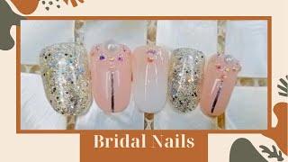 Wedding Nails Inspirations For The Perfect Wedding Look | 新娘美甲彩繪｜溫柔好看，看起來有氣質！