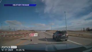 Vehicle crashes into road closure gate on I-70 but CDOT won't cover damages