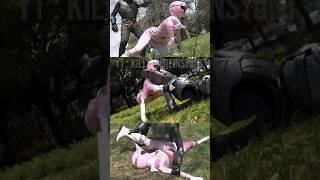 Pink Ranger Defeated #powerrangers #sentai #tokusatsu