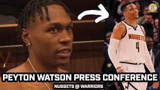 Peyton Watson on Westbrook's Greatness After Triple-Double in Nuggets WIN