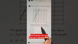 SAT Question: Can You Find the Y-Intercept? #maths #education #learning #shorts