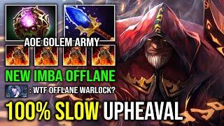 How to Offlane Warlock in 7.37c with Golem Army 100% Slow AoE Upheaval Unlimited Fatal Bonds Dota 2