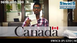 Congratulation to Ashish Garg for Canada PR - SWICS (P) LTD