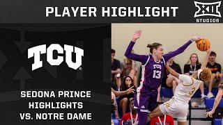 Sedona Prince 20 Point-20 Rebound Double-Double vs. #3 Notre Dame