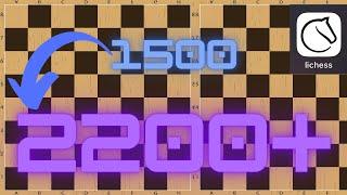 How to climb to 2200+ chess in 20 minutes