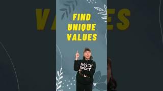 count unique values excel|unique values in excel | #shorts #viral #excel