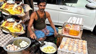 Unique Style Egg Toast Making In Kolkata Price ₹ 90/- Only । Indian Street Food