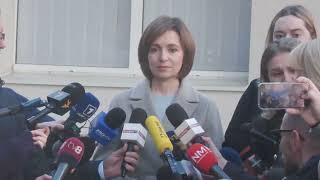 Exercitarea votului de către candidata la funcția de președinte al Republicii Moldova, Maia Sandu