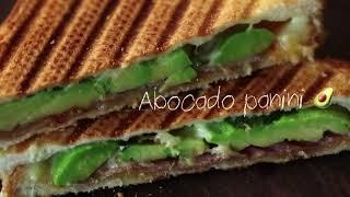 아보카도 파니니 샌드위치 직화그릴로 따뜻한 겨울 샌드위치 abocado panini, sandwich