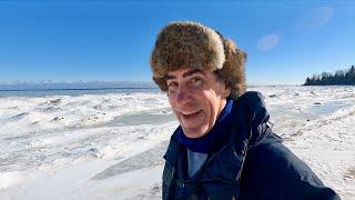 A Winter Walk on a Lake Huron Beach