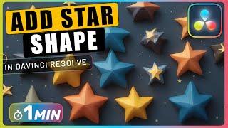 How to Add STAR SHAPE in Fusion in Davinci Resolve