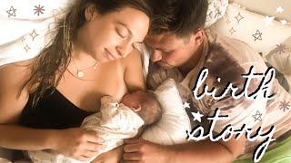 OUR 8 HOUR NATURAL HOME BIRTH STORY // first time mom no epidural