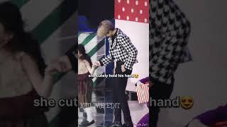 the way jimin picked up little girl into his arms#bts #jimin #shorts