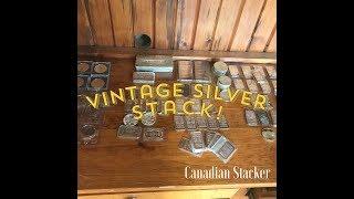 My Vintage Silver Stack! 160 Ounces! Engelhard, JM etc! Check it out!