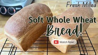 Easy Whole Wheat Sandwich Bread | No Additives Needed! With Yudane