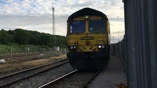 66597 + 66543 Bristol Freightliner Depot 09-07-2021