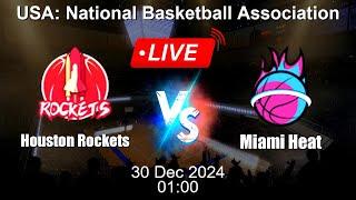  LIVE: Houston Rockets vs Miami Heat - Live Basketball Score