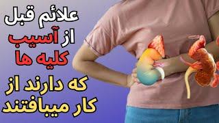 علائم قبل ازآسیب کلیه و از کجا بدانیم  کلیه ها دارند از کار میبافتند؟